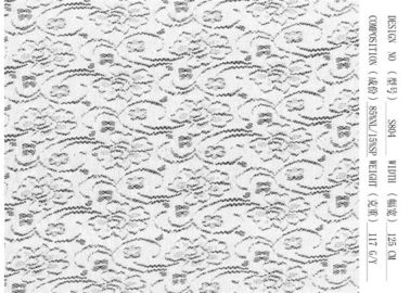 Shiny Dress Lingerie Lace Fabric Polyester Washable Breathability